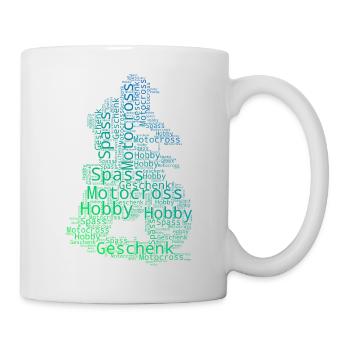 Motocross motif that works immediately - Mug - white - Right