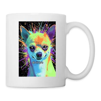 Chihuahua Pop Art Coloré - Mug blanc - blanc - Droite