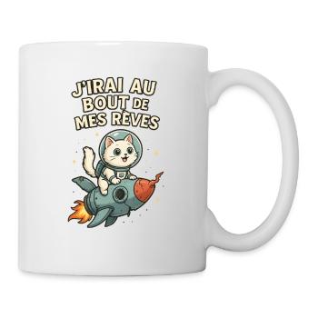 Stellar Dreams of the Adventurous Cat - Mug - white - Right