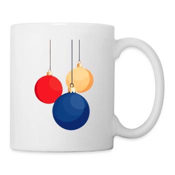 Accrocher des boules de Noël - Mug blanc - blanc - Droite