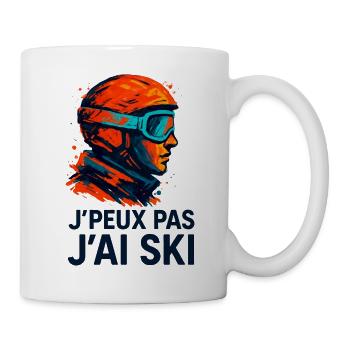 I can't I ski - Mug - white - Right