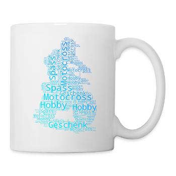Direkte Motocross Aussage - Tasse - Weiß - Rechts