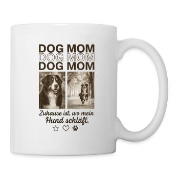 Dog Mom Shirt – Home Is Where My Dog Sleeps - Mug - white - Right