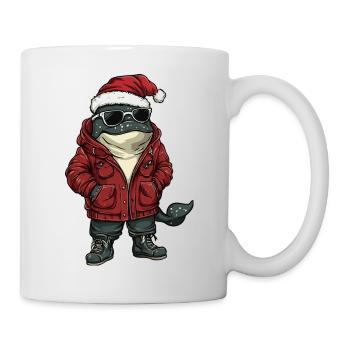 Wal Weihnachten Winter - Tasse - Weiß - Rechts