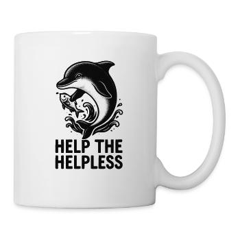 Dolphin rescues sea lover - Mug - white - Right