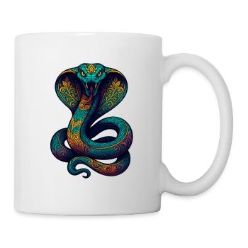 Colorful Cobra Ornament - Mug - white - Right