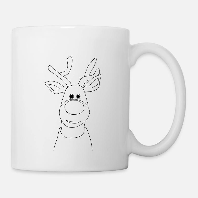 Christmas Reindeer - Mug - white