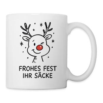 Renne Rudolph Joyeux Noël - Mug blanc - blanc - Droite