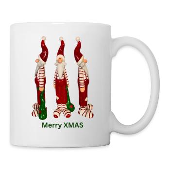 Santa Trio Merry XMAS - Tasse - Weiß - Rechts