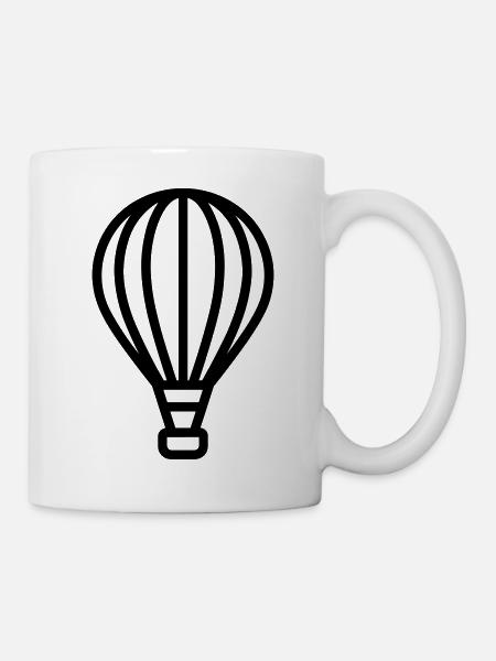 Luftballon - Tasse - Weiß