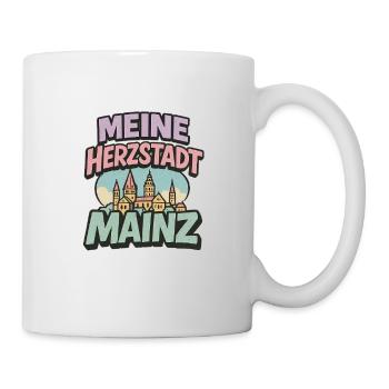 Mainz Herzstadt  - Tasse - Weiß - Rechts