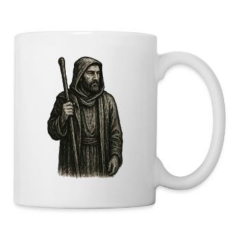Mystic Shepherd – Dark Vintage Illustration - Mug - white - Right