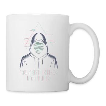 Awakening Failed – Glitch in Kapuze - Tasse - Weiß - Rechts