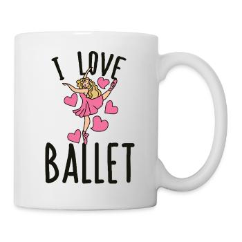 I Love Ballet Dancer Hearts - Mug - white - Right