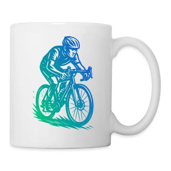 Puristisches Roadbike Thema - Tasse - Weiß - Rechts