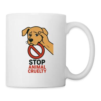 Stop Animal Cruelty Dog Shield - Mug - white - Right