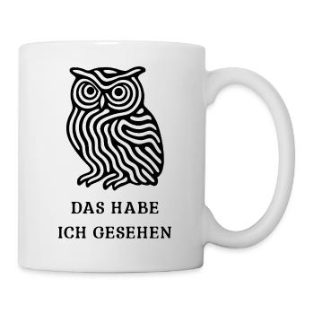 Hibou « J’ai vu ça » – Mystical Design - Mug blanc - blanc - Droite