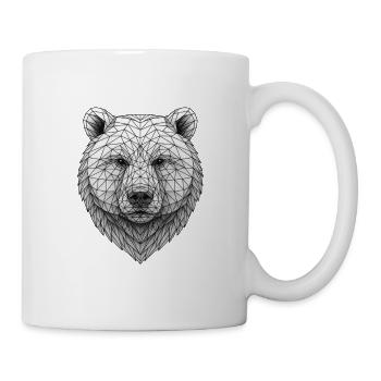 Geometric Bear Head - Mug - white - Right