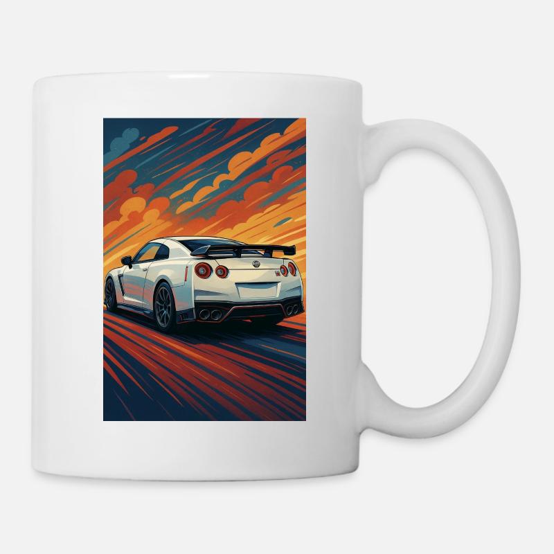 Sunset GT-R Sprint Artwork - Mug - white