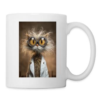 Steampunk Cat Scientist - Mug - white - Right