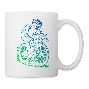 Clear road bike message - Mug - white - Right