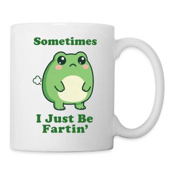 Sometimes I Just Be Fartin' Frog - Mug - white - Right