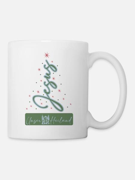 Unser Heiland – Weihnachtsschrift - Tasse - Weiß