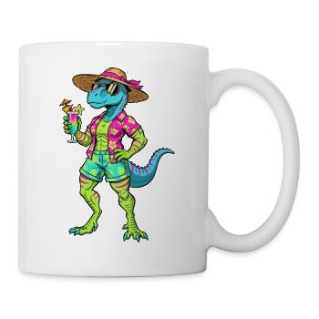 Cocktail Dino Hawaiian Style - Mug - white - Right