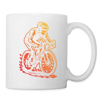 Fresh road bike motif for road bike - Mug - white - Right