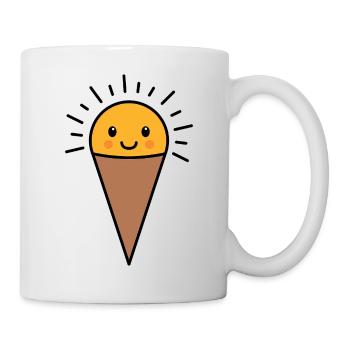 Kawaii Vanille Eis - Mug - white - Right