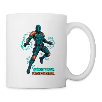 Héros Cyberpunk - Illustration Comique - Mug blanc - blanc - Droite