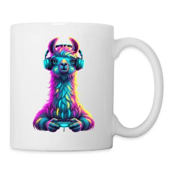 Llama Gaming Animal Video Games Funny Llama - Mug - white - Right