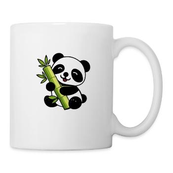 Panda Bambou Lime Doux - Mug blanc - blanc - Droite