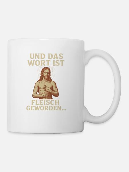 Angelus: And the Word became flesh... - Mug - white