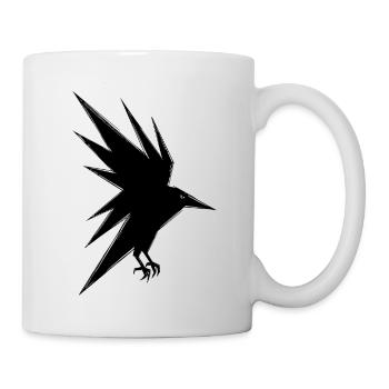 Abstract Black Raven in Flight - Mug - white - Right