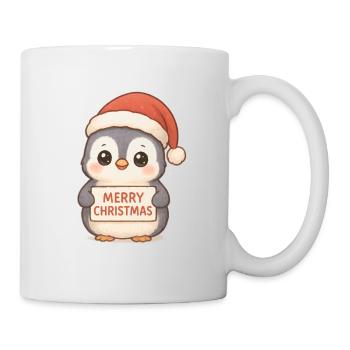 Ugly Christmas Pinguin Weihnachtsgeschenk - Tasse - Weiß - Rechts