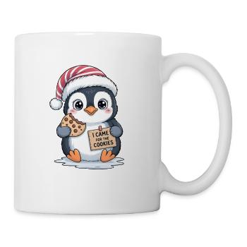 I came for the cookies Penguin - Mug - white - Right