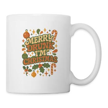 Joyeux ivrogne Je suis Noël - Mug blanc - blanc - Droite