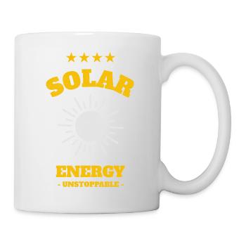 Solar energy: Unstoppable - Mug - white - Right