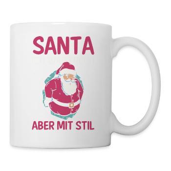 Santa Claus Christmas Time Naughty Christmas - Mug - white - Right