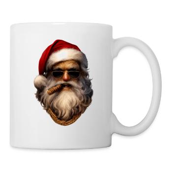 Santa Rebel Zigarre und Luxus - Tasse - Weiß - Rechts