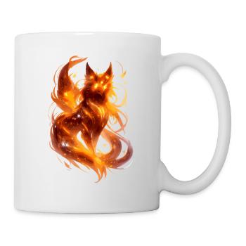 Fire fox in the river of stars - Mug - white - Right