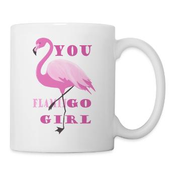 Flamingo Girl Style Statement - Mug - white - Right