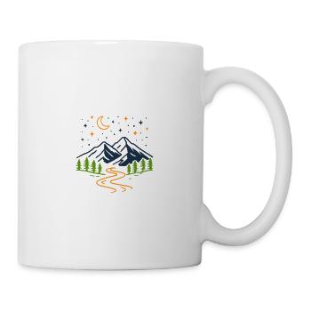 Nacht zwischen Bergen und Orange River - Tasse - Weiß - Rechts