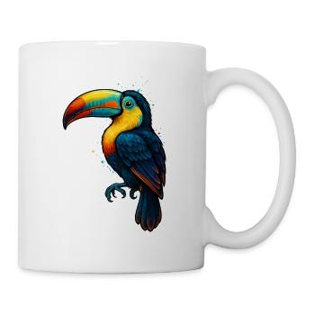 Tropical Toucan Color Explosion - Mug - white - Right