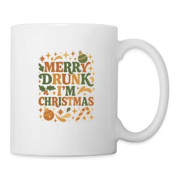 Joyeux Noël ivre à Noël Pull moche - Mug blanc - blanc - Droite