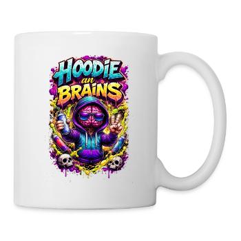 Hoodie Brain Graffiti - Mug - white - Right