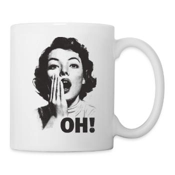 Screaming Face Oh - Mug - white - Right