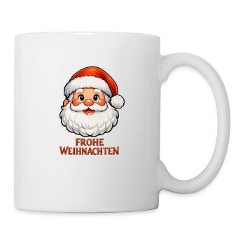 Frohe Weihnachten Santa - Tasse - Weiß - Rechts
