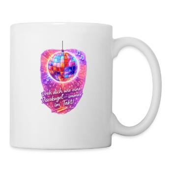 Spin like a disco ball - Mug - white - Right